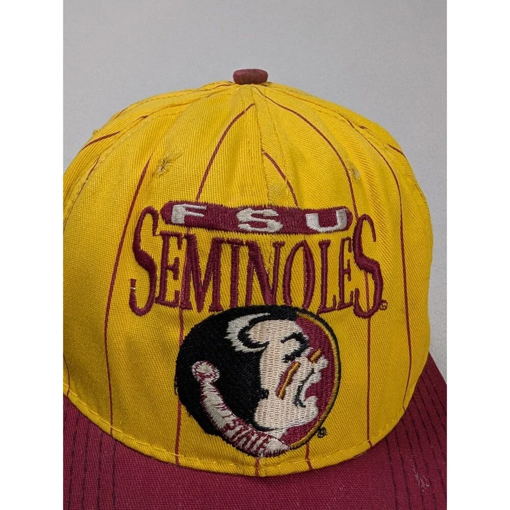 Vintage 1984 The Game FSU Seminoles Pinstripe Snapback Hat Florida State NCAA
